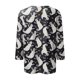 thumbnail image 5 of Camiseta holgada con estampado de manga 3/4 y cuello redondo informal a la moda para mujer, 5 of 5