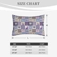 thumbnail image 4 of Daiia Lavender Flowers Bedding Waterproof Pillow Protector Zippered Queen – Bed Bug Proof Pillow Encasement-16"x24", 4 of 6