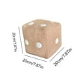 thumbnail image 3 of Staron under $5! Plush Dice Pillow, 20x20cm Soft Cube Cushion with Wool Fabric, Decorative Throw Pillow for Sofa Bedroom Gaming Room, 3 of 7