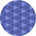 thumbnail image 1 of Ahgly Company Machine Washable Indoor Round Transitional Sky Blue Area Rugs, 7' Round, 1 of 7