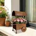 thumbnail image 6 of Deeceymbur Vintage Iron Hanging Planter Weather Resistant Flower Pot for Wall Garden Cafe Decor, 6 of 7