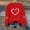 Red, variant on Zorckvet Sweatshirts for Women Pullover Heart Graphic Shirts Crewneck Plus Size Fashion Valentine Trendy Long Sleeve Womens Tops