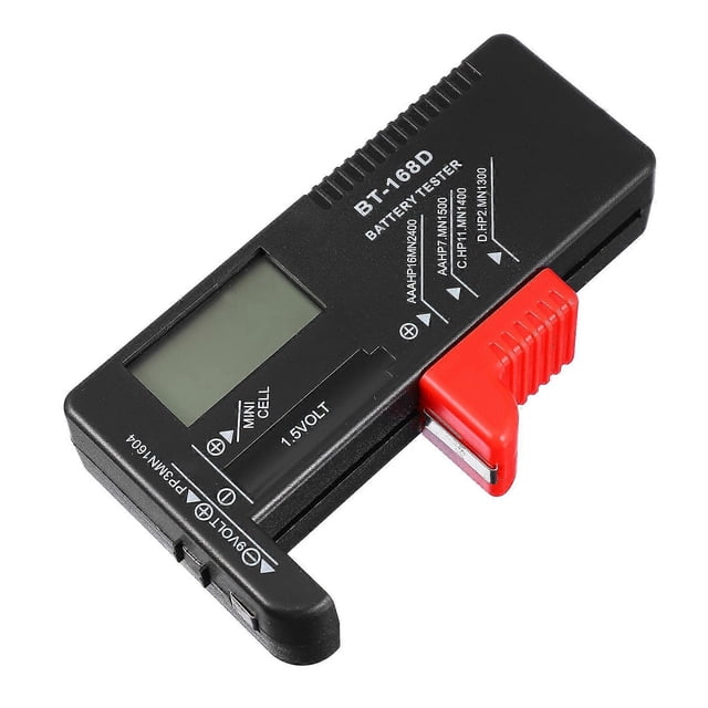 1Pack Black Battery Tester For Batteries 6.29X4.32X0.98 Inch Battery Capacity Testing