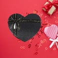 thumbnail image 5 of Clear Boxes Flower for Arrangements Heart Shaped Black Gift, 5 of 6