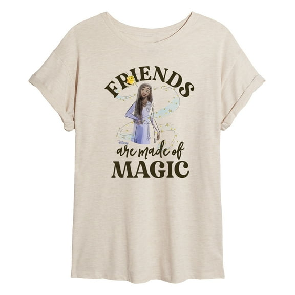 Disney Wish - Friends Are Made Of Magic - Juniors Ideal Flowy Muscle T-Shirt