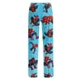 thumbnail image 4 of Spider Hero Women's Pajama Pants Loose Lounge Wear Elastic Waist Drawstring Sleepwear Graphic Printed Casual Home Pajamas Soft Straight Leg Pj Bottoms for Everyday Comfort, Blue, XXL, 4 of 7