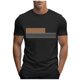 thumbnail image 1 of Camisetas de Manga Larga para Hombres, Camiseta Deportiva de Impresión Casual de Nueva Moda, Blusa de Cuello Redondo de Manga Corta, 1 of 5