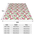 thumbnail image 3 of Pofeuu Flower Print Ultra-Soft Micro Fleece Blanket,for Bed Or Sofa,All Season Throw Blankets Flannel Blanket-40"x30", 3 of 7