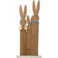 thumbnail image 5 of 30" H Easter Wooden Bunny Family Standing Porch Sign, Easter Welcome Sign Decorations for Home or Yard, 5 of 9