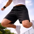 thumbnail image 3 of Men's 5-Pack Performance Training Shorts With Zipper Pockets (Sizes, S to 2XL), 3 of 6
