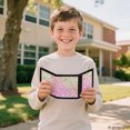 thumbnail image 7 of FUIALDOLG Polyester Children's Wallet with Foldable Slim Kids Trifold Wallet for Outdoor, Pink Unicorn Rainbow Print Trifold Card Wallet, 7 of 7