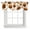 Orange, variant on Tie Up Valances for Windows, Orange Marble Adjustable Valance Curtains Window Treatment for Living Room/Bedroom, Gold White Geometric Hexagon Modern Rod Pocket Kitchen Curtains & Drapes 42x12 Inch