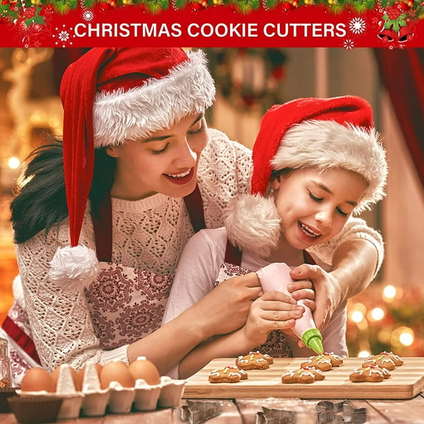 Set De 2 Flocon Neige Cookie Emporte Pièce Noël Hiver Fête Biscuit