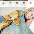 thumbnail image 3 of BCIIG Giraffe Stars Moon Warm Lightweight Blanket Soft Fleece Blankets for All Seasons, Excellent Hand Feel, Living Room Sofa Decor, Cow Gifts Blanket, Ideal for Toddlers, Children and Adults 50x60in, 3 of 6