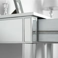 thumbnail image 6 of Ktaxon 2-Drawer Mirrored Vanity Makeup Table - Mirrored Console Desk Vanity Furniture Nightstand Glass Bedside Table, Silver, 6 of 7