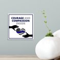 thumbnail image 5 of Square Plus Courage and Compassion Inside Wall or Door Sign | Police First Responders Appreciation Signage -Small, 5 of 7
