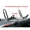 TMS J-Bar Rack HD Kayak Carrier Canoe Boat Surf Ski Roof Top Mounted on Car SUV Crossbar