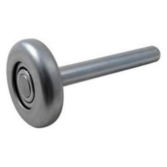 Garage Door Rollers 12 Pack - Steel Wheels with Bearings - 4'' Zinc Stem - 7/16'' Stem Diameter - Residential & Commercial Doors