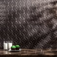 thumbnail image 4 of FASÃ„DE Rings Decorative Vinyl 18in x 24in Backsplash Panel in Smoked Pewter (5 Pack), 4 of 15