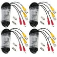 thumbnail image 1 of 65ft BNC DC Connector Video Power Siamese Cable 4pcs/lot for CCTV Camera DVR, 1 of 7