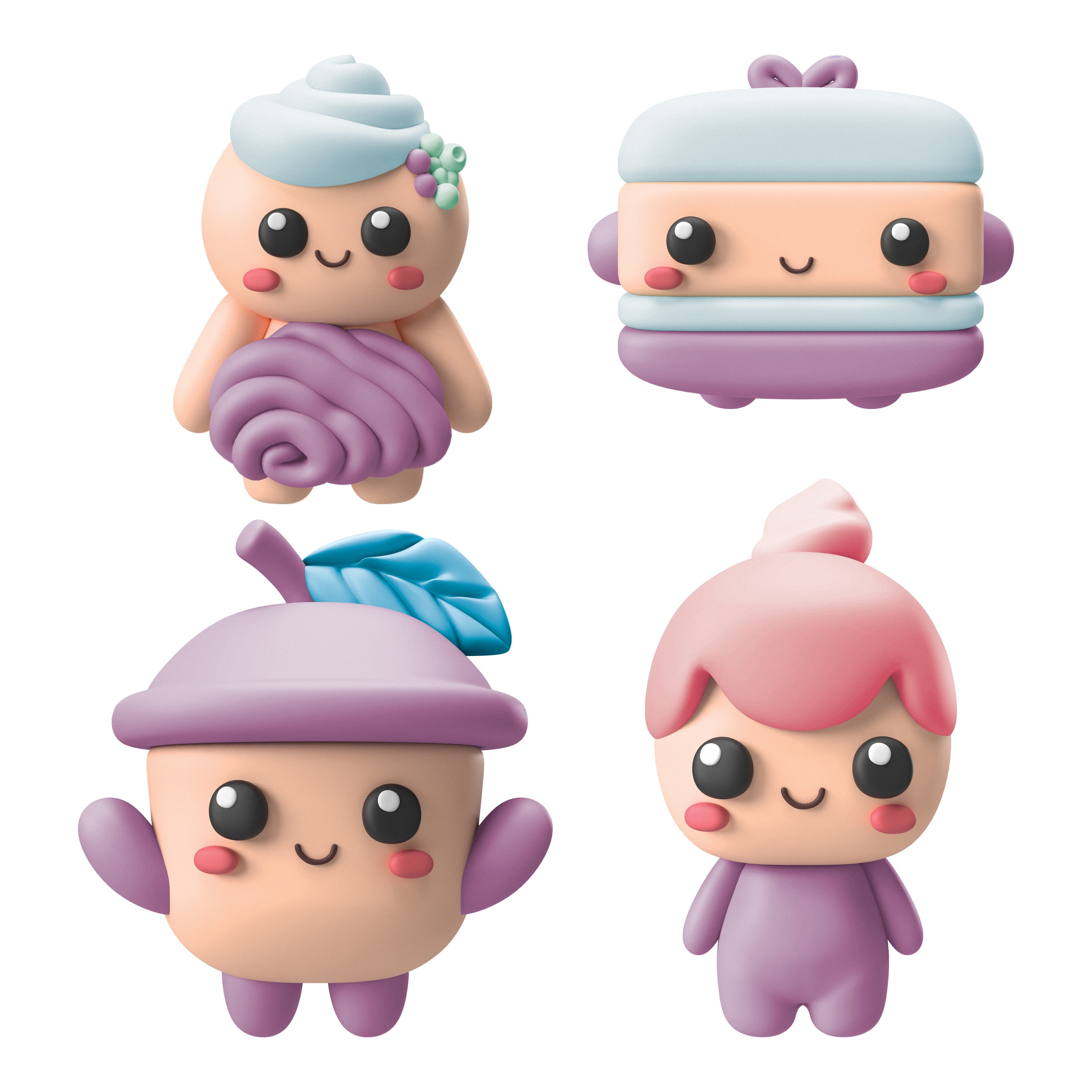 Compound Kings, Just Dough, Play Dough, Swirlz Character Pack, Multicolor, Children Ages 3 and up