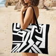 thumbnail image 4 of Bohemian Pattern Picnic Blanket Waterproof Outdoor Beach Blanket Hand-held Pad Suitable for Travel, Camping, Beach, Family Gatherings, 4 of 7
