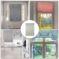 thumbnail image 7 of Uxcell Blackout Door Curtains French Side Door Window Curtain for Front Doors Tie Up Shade Stone Color 26" x 49" 1 Panel, 7 of 7