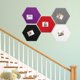thumbnail image 4 of CRAFTHROU 10Ud Azulejos Hexagonales De Fieltro Adhesivos Para Pared Memo Y Hogar Oficina, 4 of 6