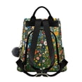thumbnail image 2 of FORMRS Women's Travel Backpack Purse Anti-Theft Hidden Pockets Casual Shoulder Bag, Green Floral Garden, 2 of 7