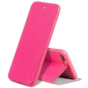 For iPhone 7 Plus / 8 Plus X-Level Luxury Flip Case Hot Pink