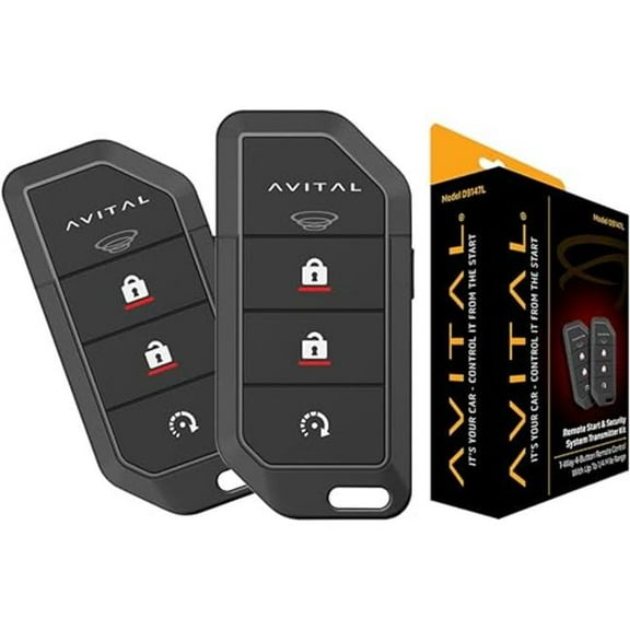 Avital D9147L 1-Way 4-Button RF Kit for DS3 - DS4 & DB3