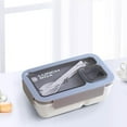 thumbnail image 3 of Portable Plastic Partition Integrated Lunch Box, Multi-functional Light Food Bento Box, 3 of 4