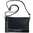 thumbnail image 5 of Humble Chic Convertible Crossbody Clutch - Vegan Leather, Black, 5 of 9