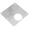 thumbnail image 1 of Cabinet Hinge Fixing Plate Bracket Kit, Cabinet Hinges Repair Plate Stainless Steel Square  for Bookcase Door, 1 of 7