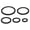 5-Black, variant on Fish Tanks Floating Plant Corral Set of 5/10pcs Aquarium Floating Plant EVA Holder Plant Rings Fish Feeding