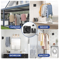 thumbnail image 1 of Retractable Clothesline Indoor, Wall Mounted Clothesline Black, 1 of 6