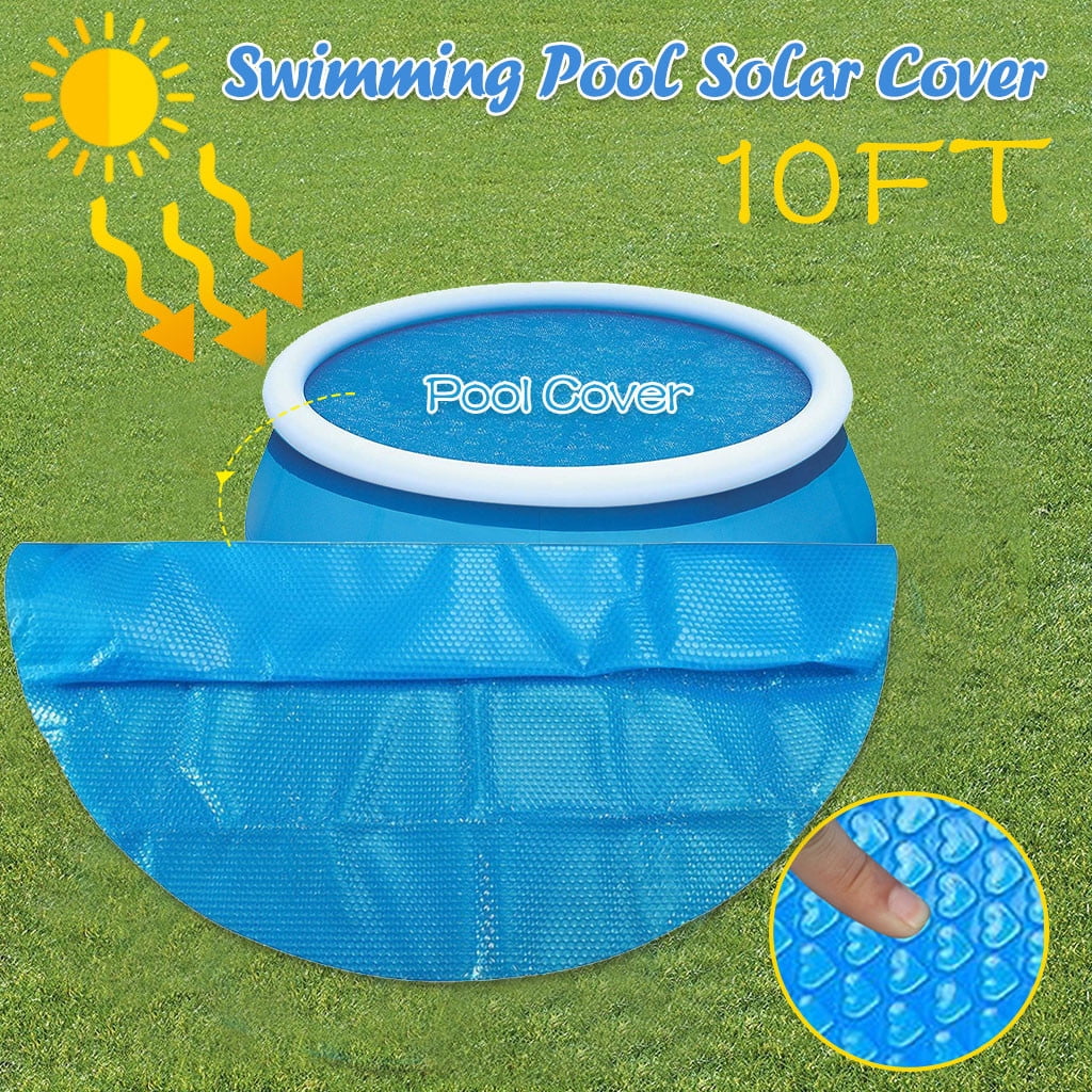 Round Pool Solar Cover 10 ft for Easy Set and Frame Pools Dust