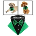 thumbnail image 4 of Bufanda triangular ajustable con pajarita para el Día de San Patricio Verde Negro S, 4 of 9