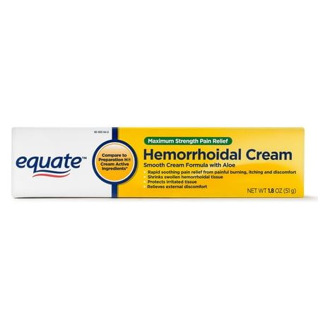 Equate Maximum Strength Hemmorhoidal Pain Relief Cream, 1.8 Oz