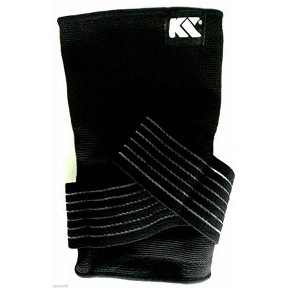 Elastic Elbow Support Brace w/ Silicone Pressure Pads New Design Black NEW (M) - Black