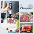 thumbnail image 4 of Immersion Blender Handheld, 4-in-1 S ainless S eel Hand Elec ric S ick Mixer wi h 12-Speeds & urbo Mode, Powerful 500W Emulsion Blender wi h Beaker, Chopper & Whisk, 4 of 4