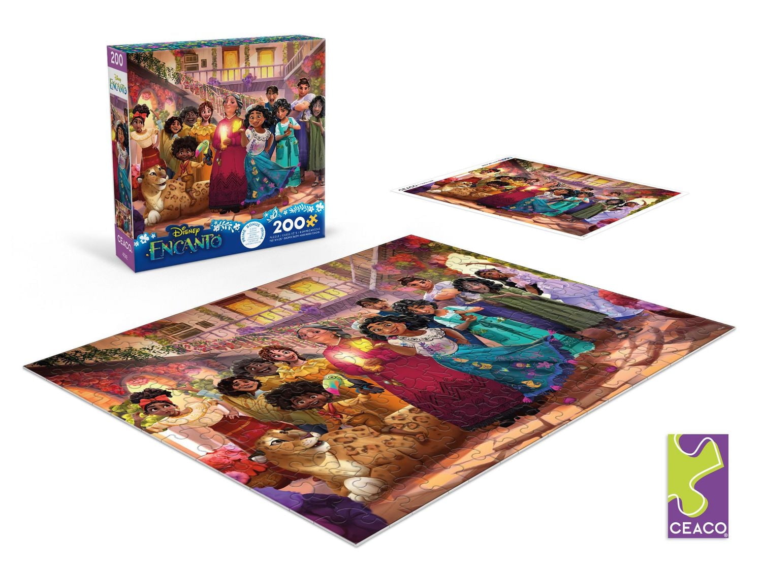Ceaco Disney Encanto Family 200-Piece Interlocking Jigsaw Puzzle for Children Ages 8+