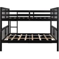 thumbnail image 3 of Full over Full Bunk Bed with Drawers and Ladder, Solid Wood Bunk Bed with Storage for Bedroom, Guest Room Furniture, 3 of 8
