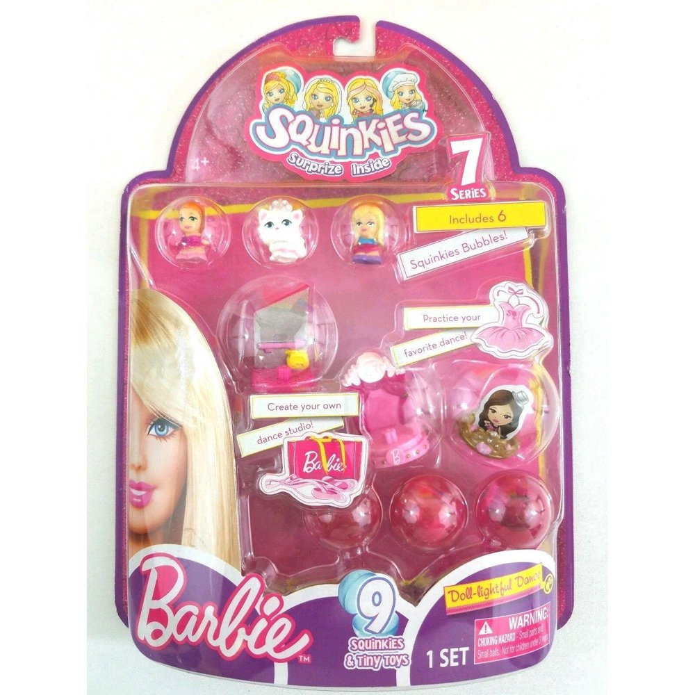 Blip Squinkies Barbie Bubble Pack - Series 7 - Dance with Tiny Toys