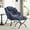 Navy Blue, variant on Soft Flannelette Lazy Chair With - Modern Armrest For Bedroom And Living Room Ergonomic Reading Comfortable & Stable