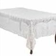 thumbnail image 3 of SARO 869.W72R 72 in. Galucia Rond Fait Main Crochet Coton Dentelle Linge de Table - Blanc, 3 of 4
