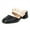 Black, variant on TAGOLD Women's Sandals Shoes on, up to 30% off, Women's Shoes Pearl Slip-on Sandals Square Mid Heel Round Toe Casual Plaid Slippers, Black, 35