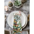 thumbnail image 2 of Snowman Christmas Cloth Napkins Set of 6 Reusable Dinner Napkins, Xmas Tree Ball Snowflake Winter Wooden Cocktail Napkin Washable Table Napkins for Wedding/Holiday Party/Baby Shower 20"x20", 2 of 7