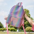 thumbnail image 2 of Mochila para niños, mochila de arcoíris para niña, mochila de unicornio de gran capacidad para niños, mochila de dibujos animados para niña, mochila de princesa pequeña para niña, 2 of 5