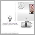thumbnail image 3 of Conair LED Lighted Social-Media Makeup Mirror, 1x/10x Magnification Free Standing With Phone-Holder, BE04SM, 3 of 11